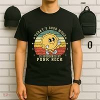 Funny Cute Retro Vintage Punk Rock TodayS Good Mood Sponsor T-Shirt thumb 6