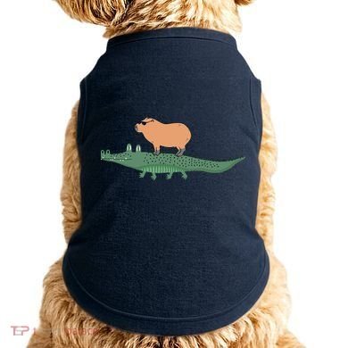 Funny Capybara Riding On A Crocodile Doggie Tank