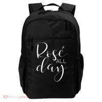 Funny Cute Rose All Day Wine Lover Gift Backpack thumb 0