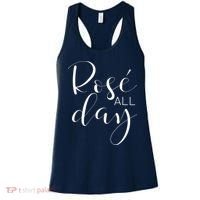 Funny Cute Rose All Day Wine Lover Gift Women's Tank Top thumb 0