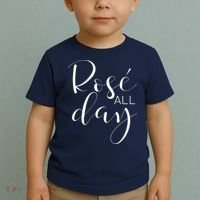 Funny Cute Rose All Day Wine Lover Gift Toddler T-Shirt thumb 2