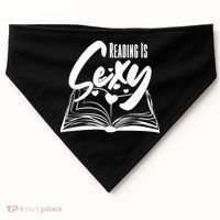 Funny Cute Reading Is Sexy Book Lover USA-Made Doggie Bandana thumb 0