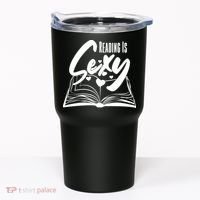 Funny Cute Reading Is Sexy Book Lover Tumbler thumb 0