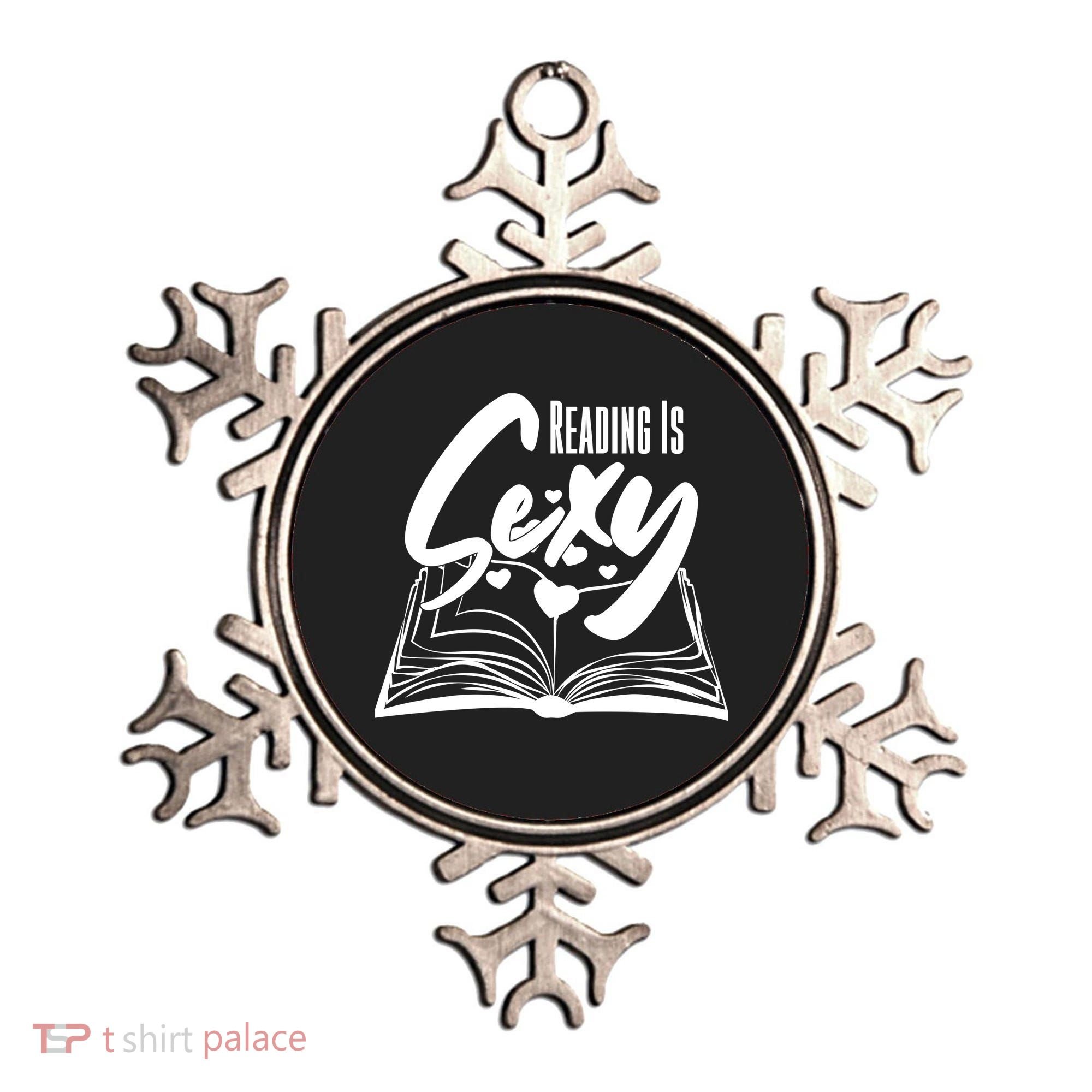 Funny Cute Reading Is Sexy Book Lover Ornament