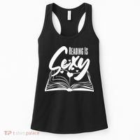 Funny Cute Reading Is Sexy Book Lover Women's Tank Top thumb 0