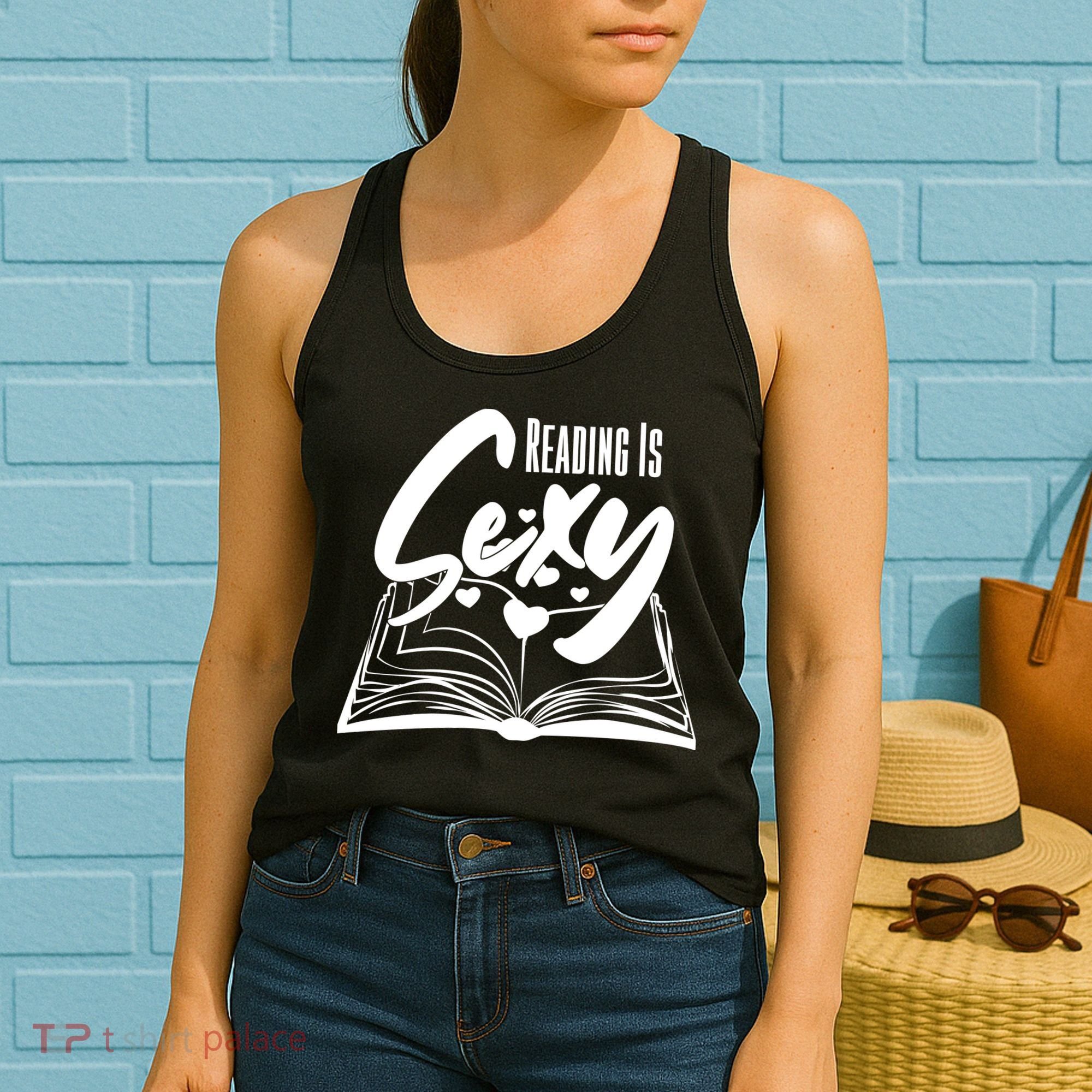 Funny Cute Reading Is Sexy Book Lover Women's Tank Top