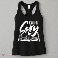 Funny Cute Reading Is Sexy Book Lover Women's Tank Top thumb 3