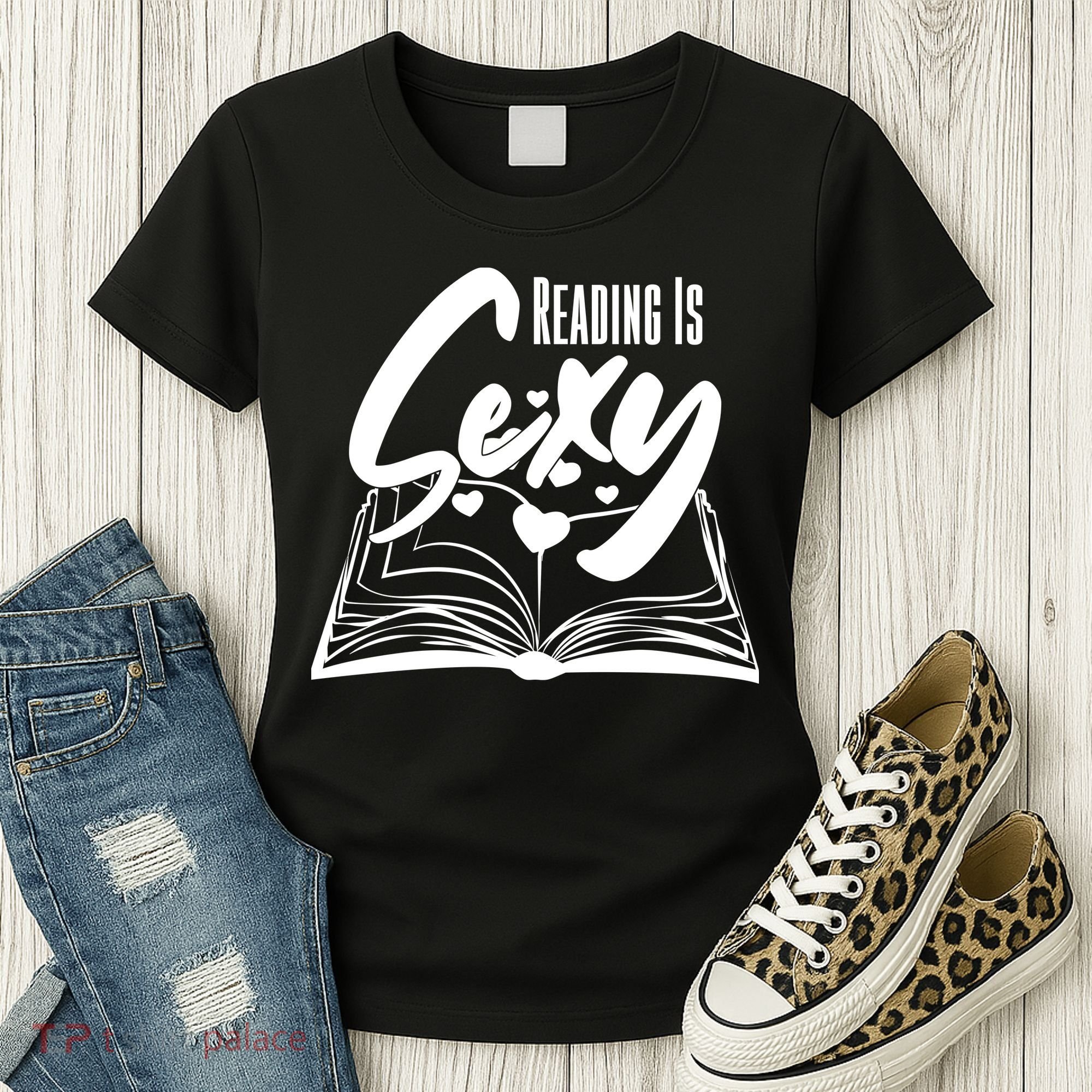 Funny Cute Reading Is Sexy Book Lover Women's T-Shirt