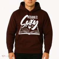Funny Cute Reading Is Sexy Book Lover Hoodie thumb 2