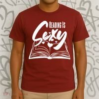 Funny Cute Reading Is Sexy Book Lover T-Shirt thumb 3