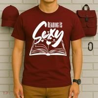 Funny Cute Reading Is Sexy Book Lover T-Shirt thumb 6