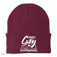 Funny Cute Reading Is Sexy Book Lover Beanie thumb 0