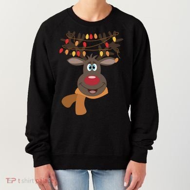 Funny Cute Reindeer Christmas 1 Women's Sweatshirt