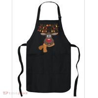 Funny Cute Reindeer Christmas 1 Apron thumb 0