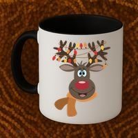 Funny Cute Reindeer Christmas 1 Coffee Mug thumb 2