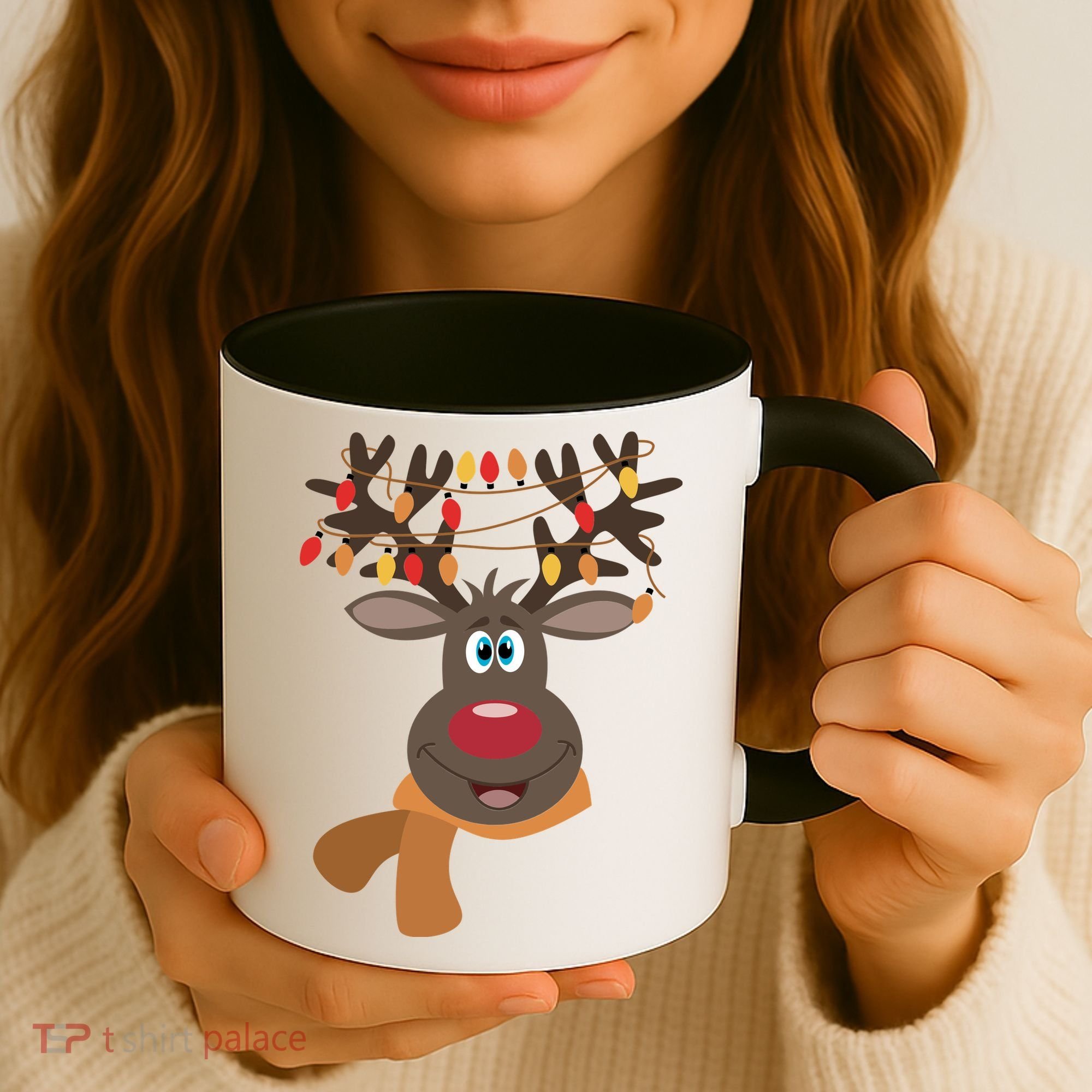 Funny Cute Reindeer Christmas 1 Coffee Mug