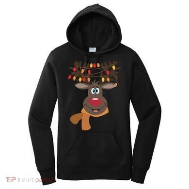 Funny Cute Reindeer Christmas 1 Women's Hoodie