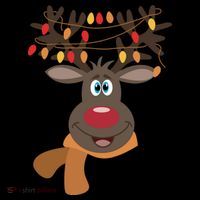 Funny Cute Reindeer Christmas 1 Women's Hoodie thumb 2