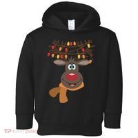 Funny Cute Reindeer Christmas 1 Toddler Hoodie thumb 0
