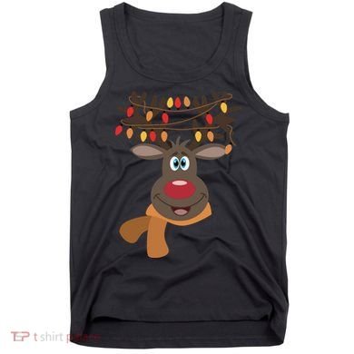 Funny Cute Reindeer Christmas 1 Tank Top