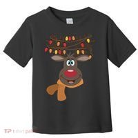 Funny Cute Reindeer Christmas 1 Toddler T-Shirt thumb 0