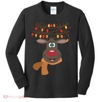 Funny Cute Reindeer Christmas 1 Kids Long Sleeve Shirt thumb 0