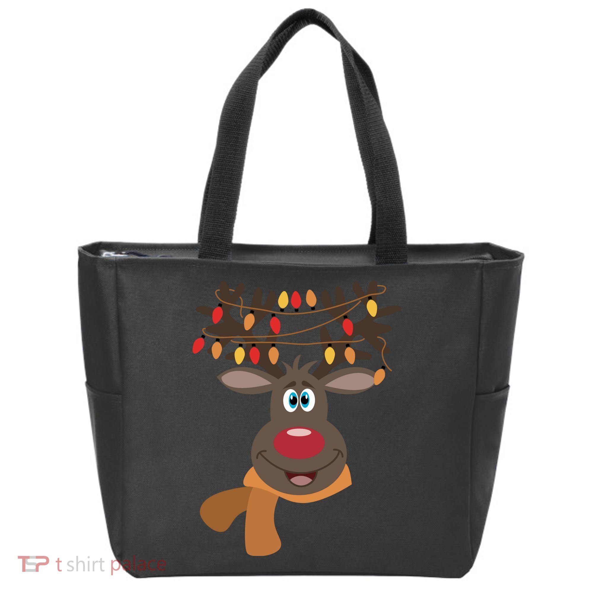 Funny Cute Reindeer Christmas 1 Tote Bag