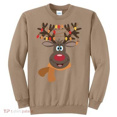 Funny Cute Reindeer Christmas 1 Sweatshirt