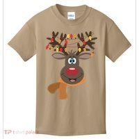 Funny Cute Reindeer Christmas 1 Kids T-Shirt thumb 0