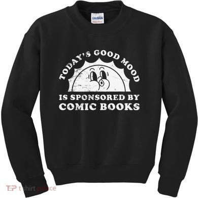 Funny Cute Retro Vintage Comic Books Or Comic Book Kids Sweatshirt