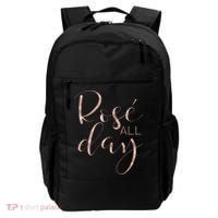 Funny & Cute Rose All Day Wine Lover & Gift G002016 Backpack thumb 0