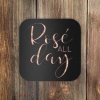 Funny & Cute Rose All Day Wine Lover & Gift G002016 Coaster thumb 0