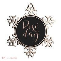Funny & Cute Rose All Day Wine Lover & Gift G002016 Ornament thumb 0