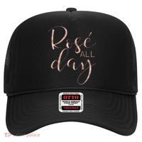 Funny & Cute Rose All Day Wine Lover & Gift G002016 Hat thumb 0