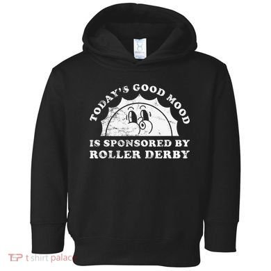 Funny Cute Retro Vintage Roller Derby Toddler Hoodie