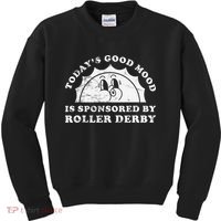 Funny Cute Retro Vintage Roller Derby Kids Sweatshirt thumb 0