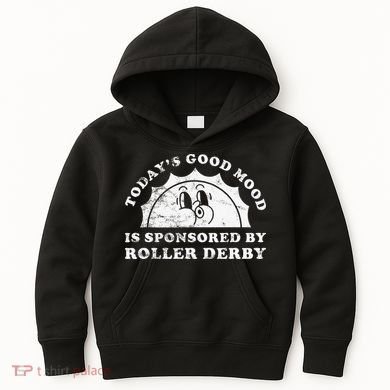 Funny Cute Retro Vintage Roller Derby Kids Hoodie
