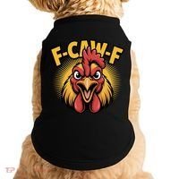 F-Caw-F Chicken Rooster Doggie Tank thumb 0