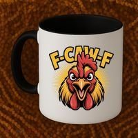F-Caw-F Chicken Rooster Coffee Mug thumb 2