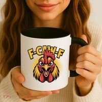 F-Caw-F Chicken Rooster Coffee Mug thumb 3