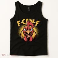F-Caw-F Chicken Rooster Tank Top thumb 2