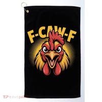 F-Caw-F Chicken Rooster Golf Towel thumb 0