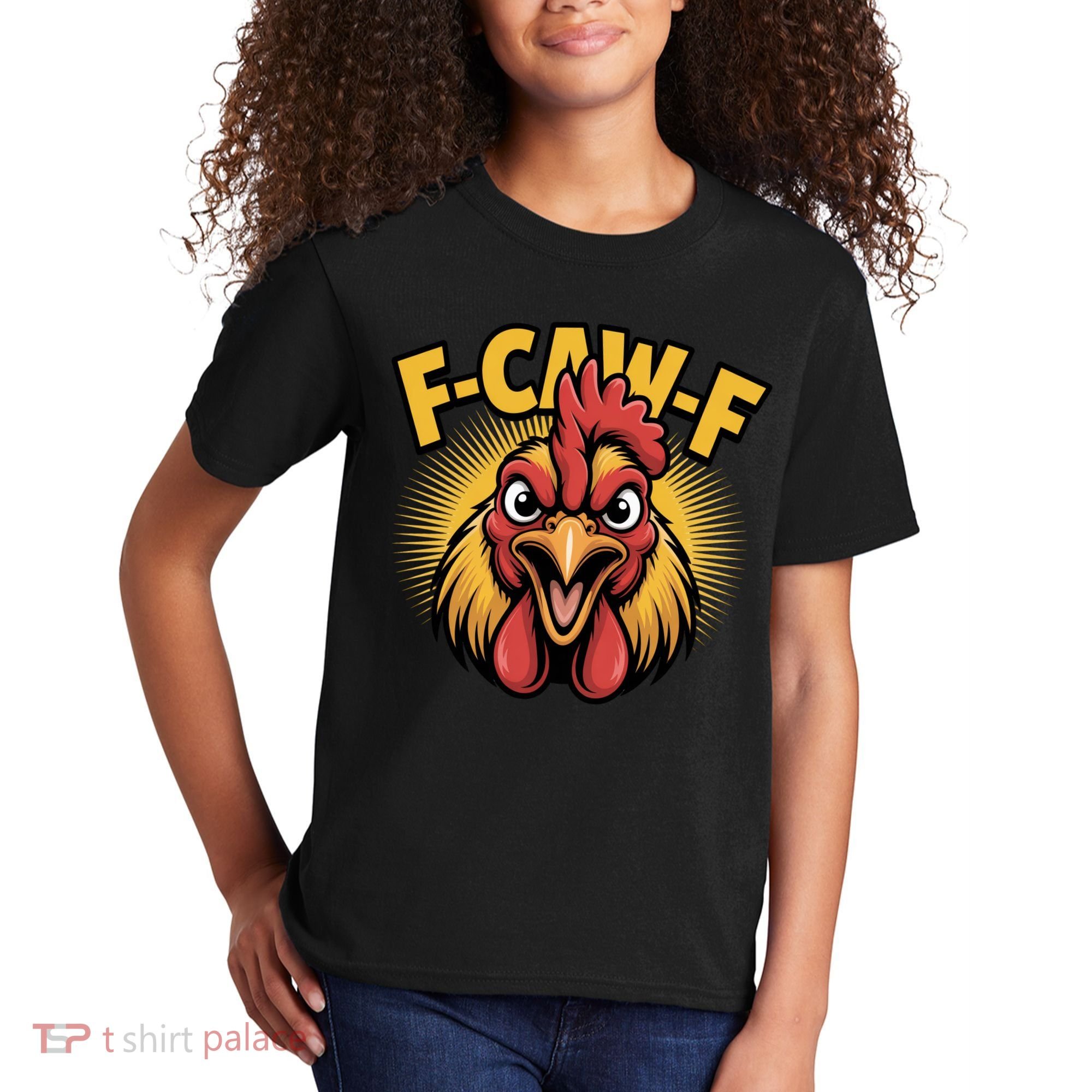 F-Caw-F Chicken Rooster Kids T-Shirt