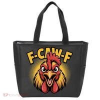 F-Caw-F Chicken Rooster Tote Bag thumb 0