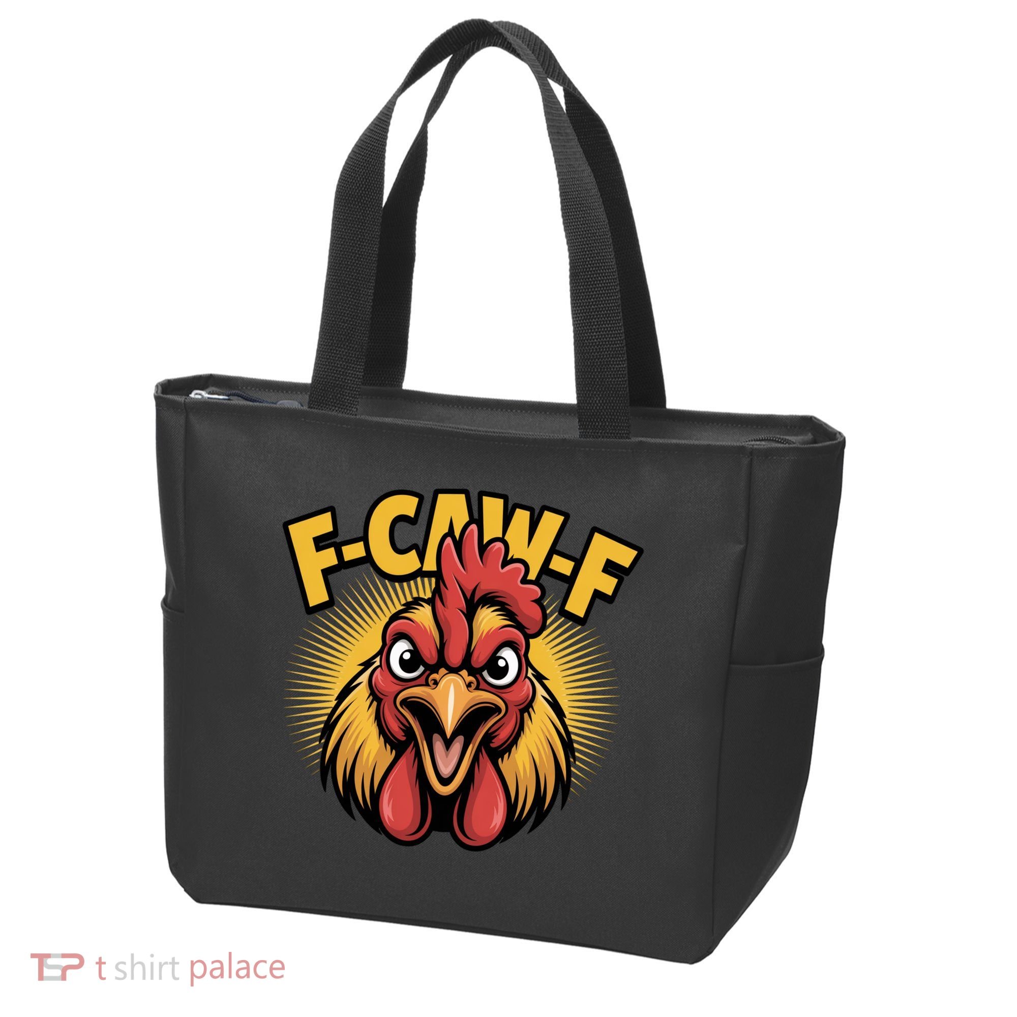 F-Caw-F Chicken Rooster Tote Bag