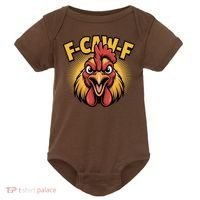 F-Caw-F Chicken Rooster Baby Bodysuit thumb 0