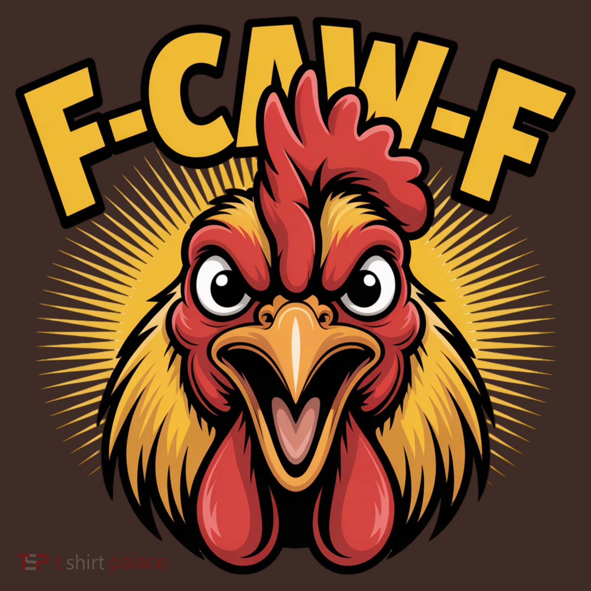 F-Caw-F Chicken Rooster Kids Hoodie