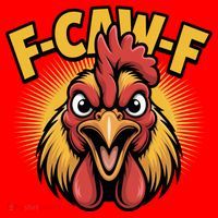 F-Caw-F Chicken Rooster Santa Hat thumb 1