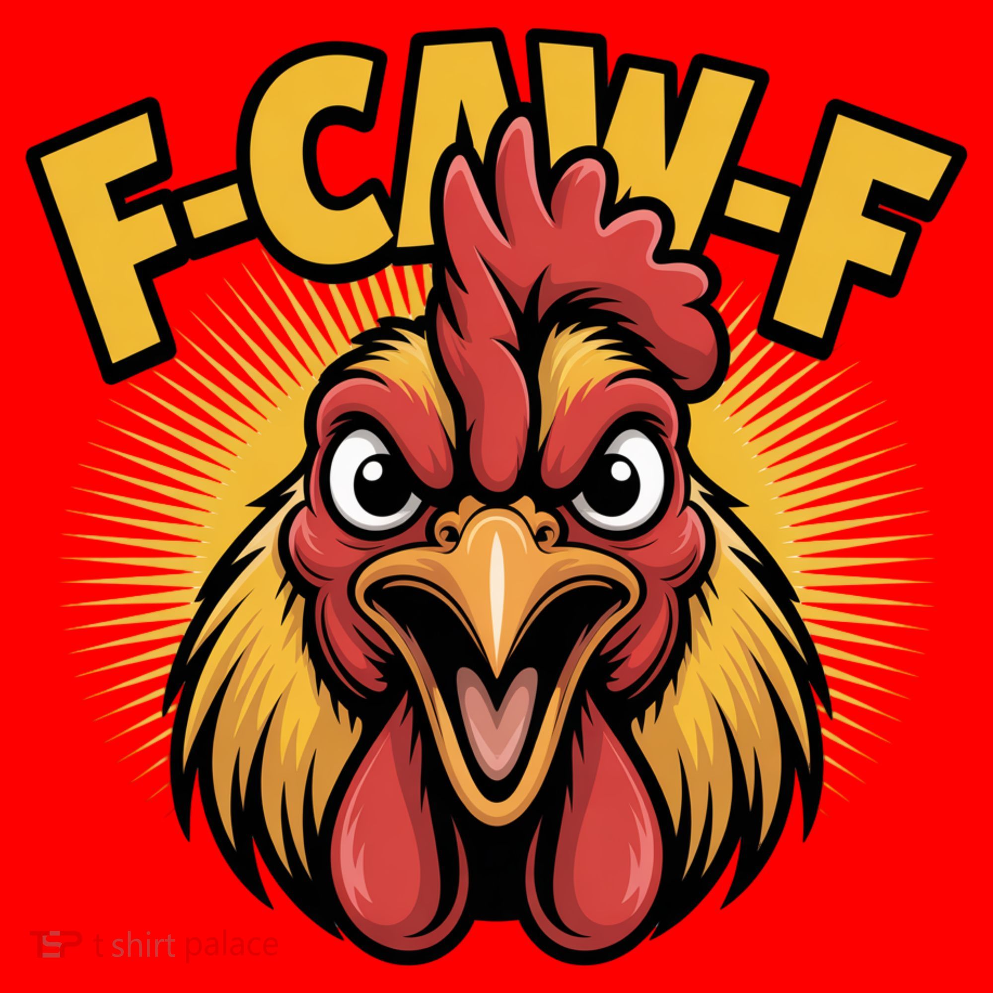 F-Caw-F Chicken Rooster Santa Hat