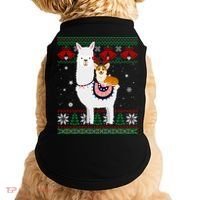 Funny Corgi Riding Llama Christmas Funny Gift Corgi Xmas Ugly Cute Gift Doggie Tank thumb 0